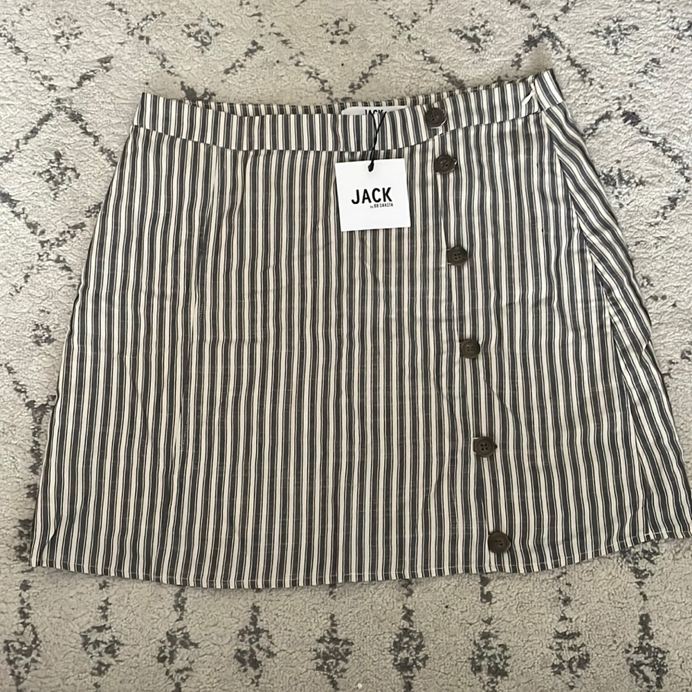 NWT JACK by BB Dakota striped miniskirt size 7